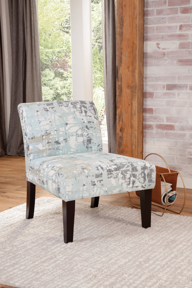 Avington Armless Slipper Chair by Grafton Home, Mysterious Slate Blue