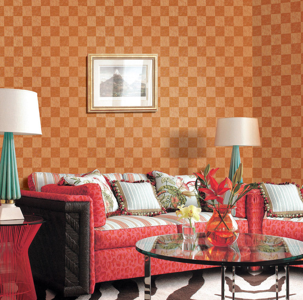 White Shimmering Checker Alise Wallpaper