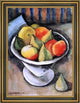 Samuel Halpert Fruit Bowl Framed Premium Canvas Print, 18"x24"