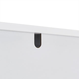 70" Wood 2-door Bath Cabinet, Adjustable Shelves, White