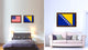 Bosnia Country Flag Canvas Print, 27"x39"