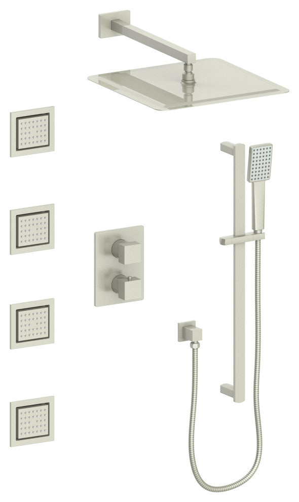 ZLINE Shower System, Brushed Nickel, CBY-SHS-T3-BN