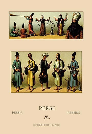 Traditional Dress of Persia #2 - Fine Art Giclee Print 24" x 36"