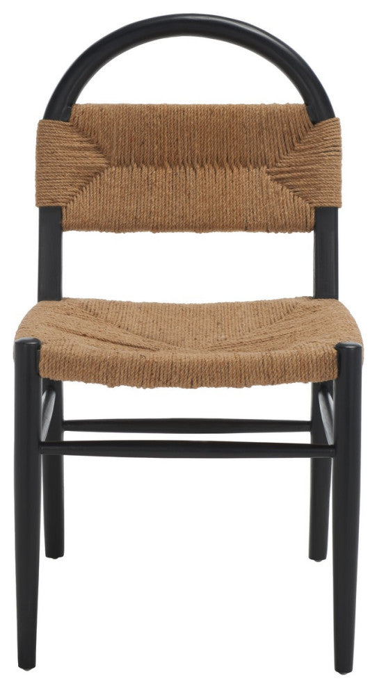 Safavieh Ottilie Dining Chair, Black/Natural