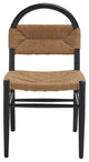 Safavieh Ottilie Dining Chair, Black/Natural
