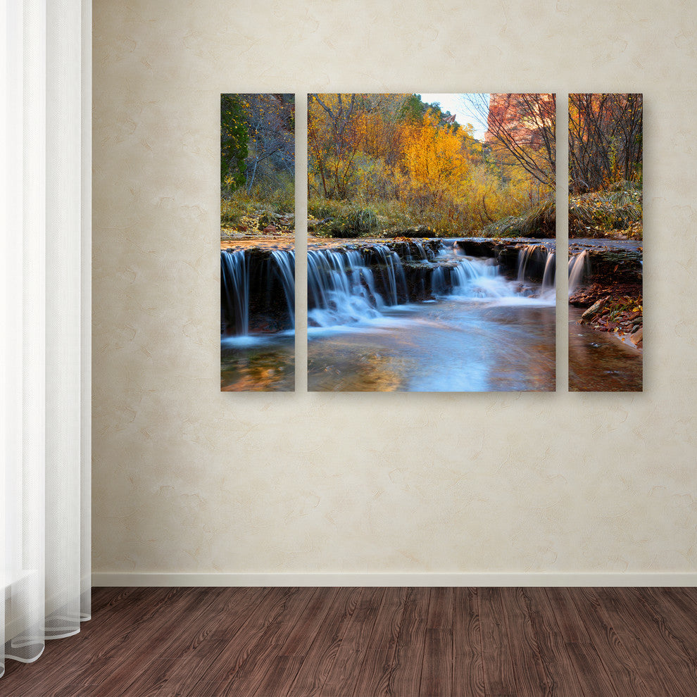Pierre Leclerc 'Zion Autumn' Multi Panel Art Set, 41"x30"