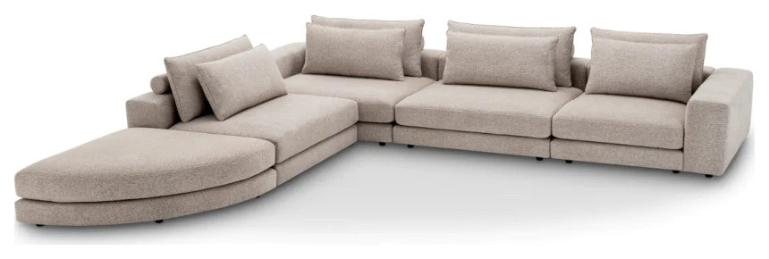 Greige Modular Sofa, Eichholtz Lounge Club