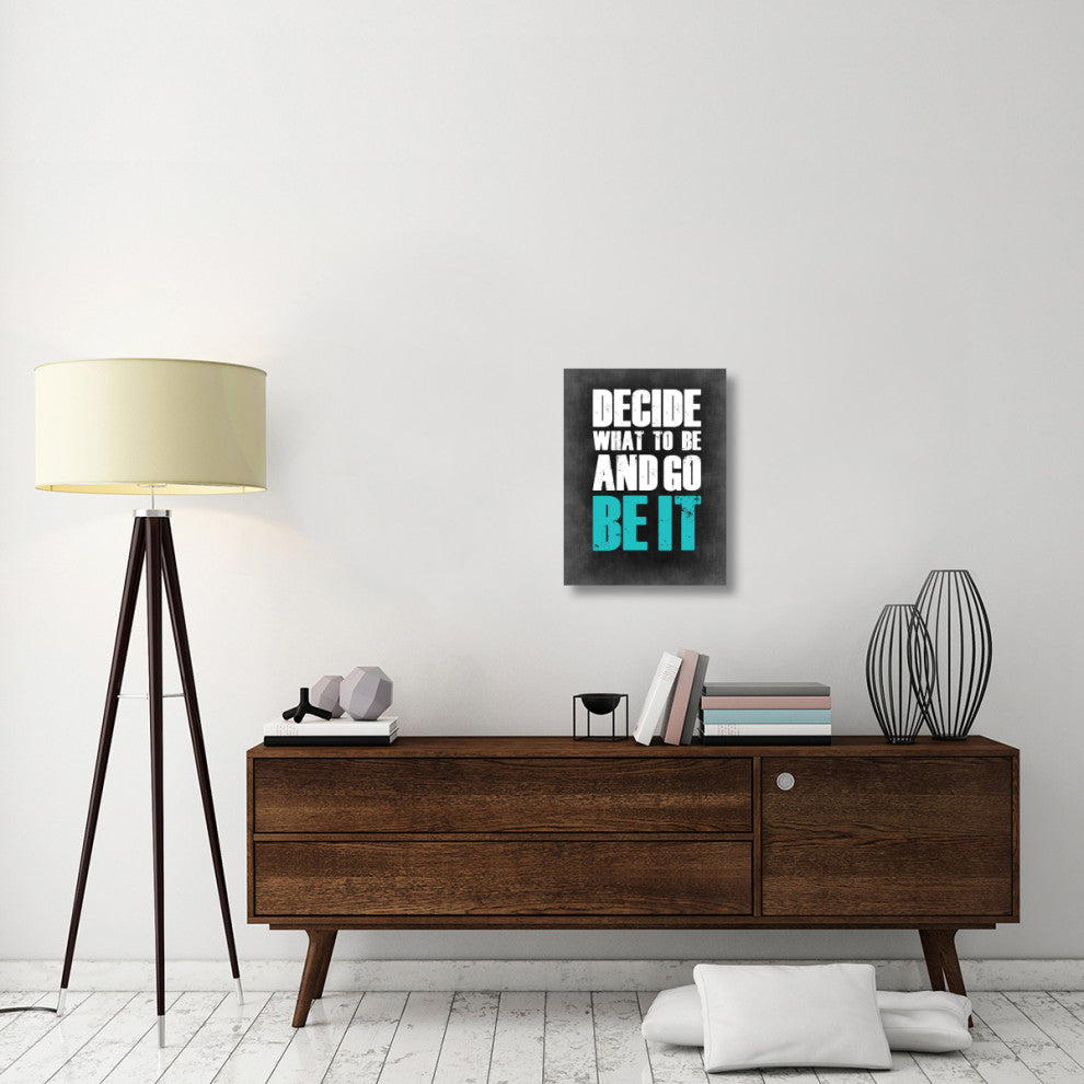 "Be It Poster Grey" Fine Art Print