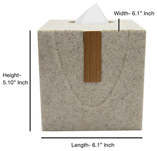 nu steel Stone Finish Boutique Tissue Holder