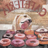 "Apollo Likes Donuts" Painting Print on Wrapped Canvas, 48x48