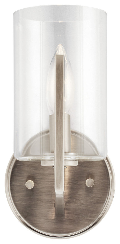 Kichler 52316 Nye 10" Tall Bathroom Sconce - Classic Pewter