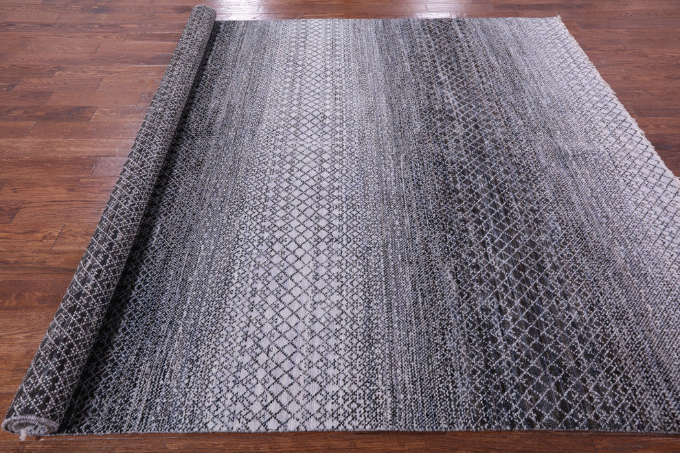 8' 0" X 10' 0" Savannah Grass Handmade Wool Rug - Q13257