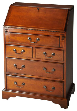 Butler Danforth Olive Ash Burl Secretary