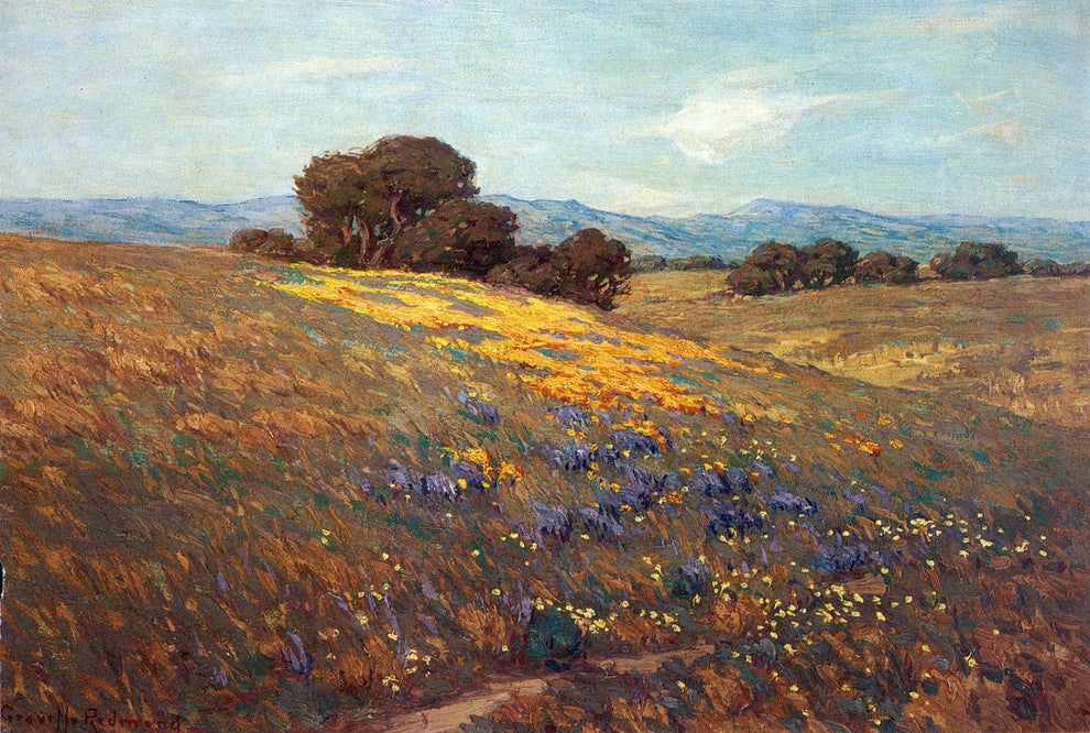 Granville Redmond Poppies and Lupines Wall Decal