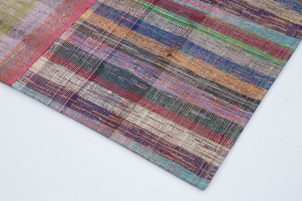 Rug N Carpet - Handmade Oriental 6' 7'' x 9' 11'' Tribal Patchwork Kilim Rug