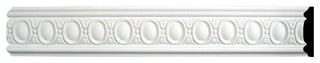 3 1/8"H x 3/4"P x 94 1/2"L Caputo Egg & Dart Panel Moulding