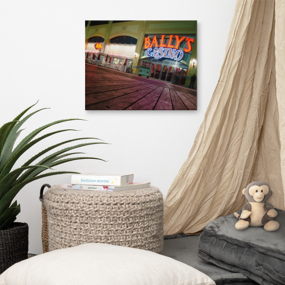 Low on the Boards Night Photography Canvas Wall Art Print, 16" X 20"