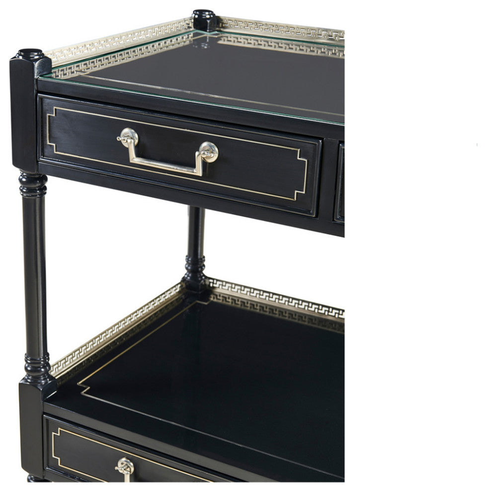 Wide Painted Etagere