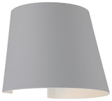 Cone Marine Grade Adjustable Wet Location LED Wallwasher, Satin Finish