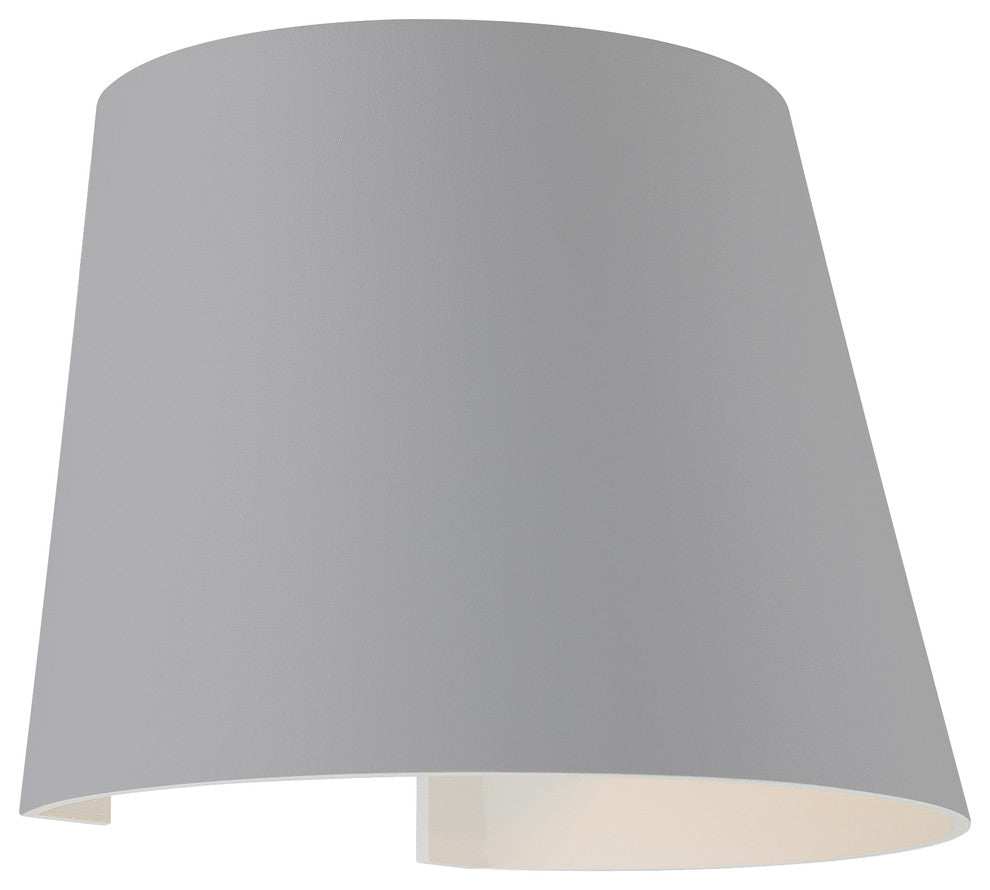 Cone Marine Grade Adjustable Wet Location LED Wallwasher, Satin Finish