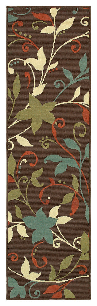 Montego 967X6 Brown/Green 2'3" x 7'6" Rug