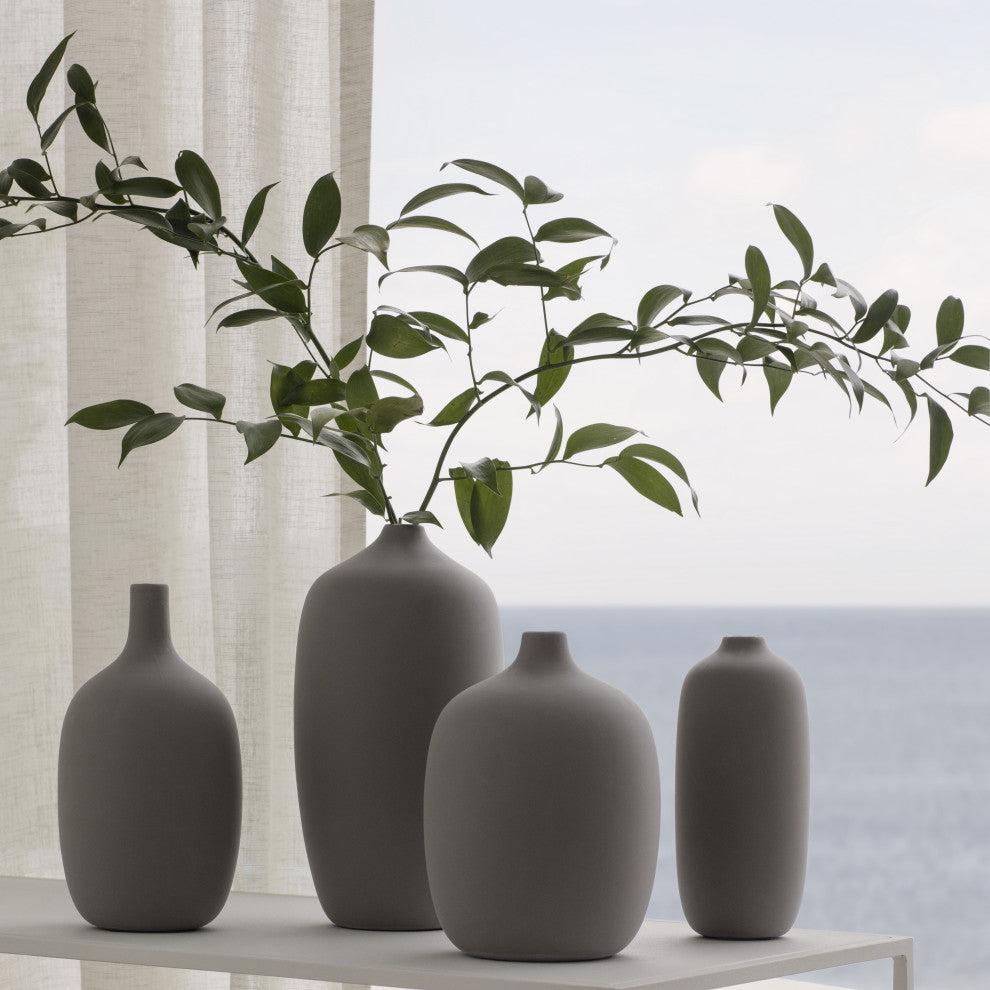Ceola Vase Ceramic 5.5X7.5, White