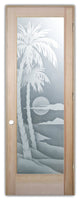 Interior Prehung Door or Interior Slab Door - Palm Sunset - Douglas Fir...