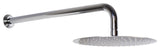 12" Round Shower Head With 19" Shower Arm, Polished Chrome