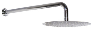 12" Round Shower Head With 19" Shower Arm, Polished Chrome