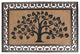 A1HC Bronze Rubber and Coir Tree of Life Classic Paisley Doormat, 30"x48"
