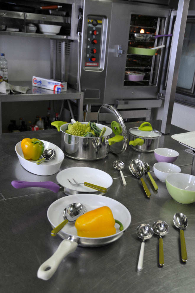 Fantasia Serving Set, Olive-Green, 7-Piece Set