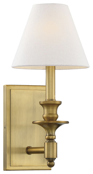 Washburn 1-Light Wall Sconce, Warm Brass