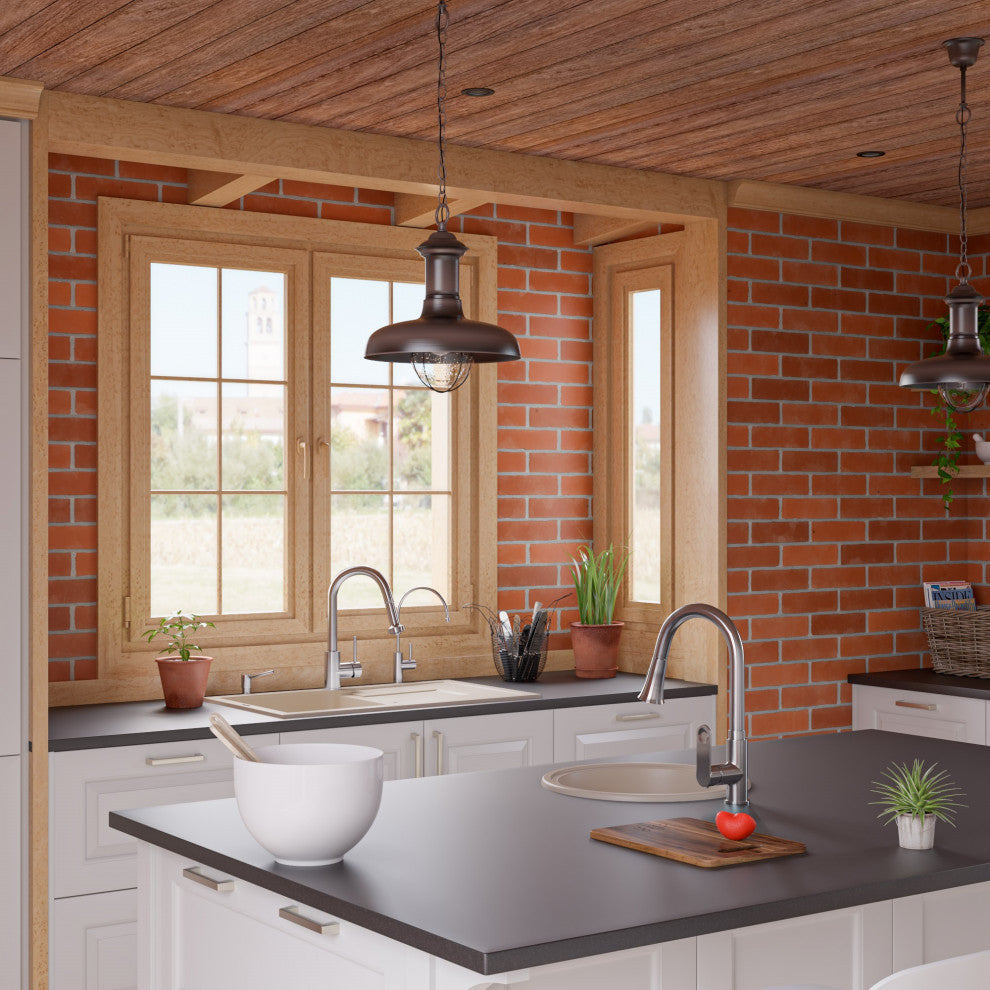ALFI brand AB1717DI Alfi Trade 17-1/8" Drop In Single Basin - Biscuit