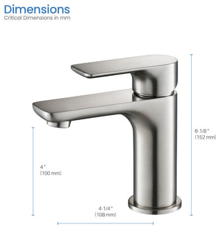 Tender Single Handle Bathroom Sink Faucet, Brushed Nickel