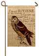 Owl Burlap Garden Flag
