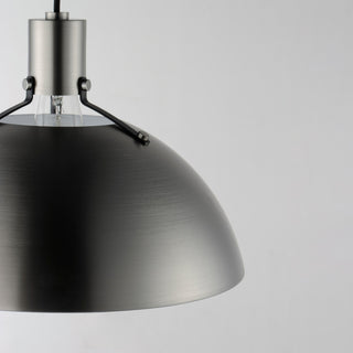 Maxim 12045 Dawn 15"W Pendant - Antique Brass / Black