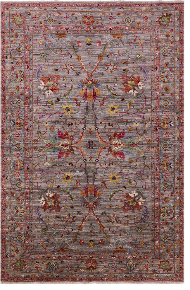 6' 8" X 10' 0" Persian Tabriz Handmade Rug Q5731