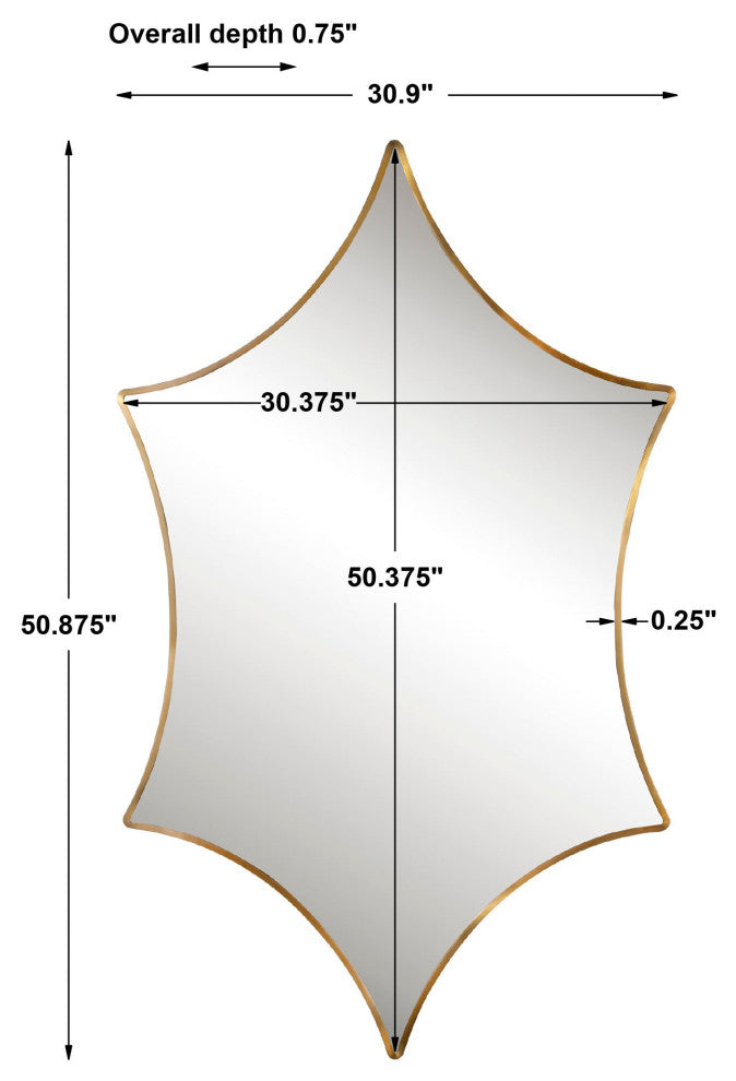 Uttermost Aries Gold Mirror