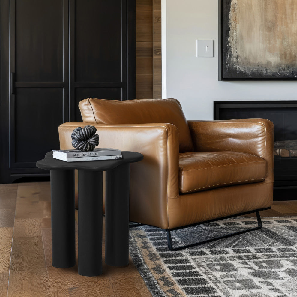 Romaine Coffee / End Table, Black, End Table