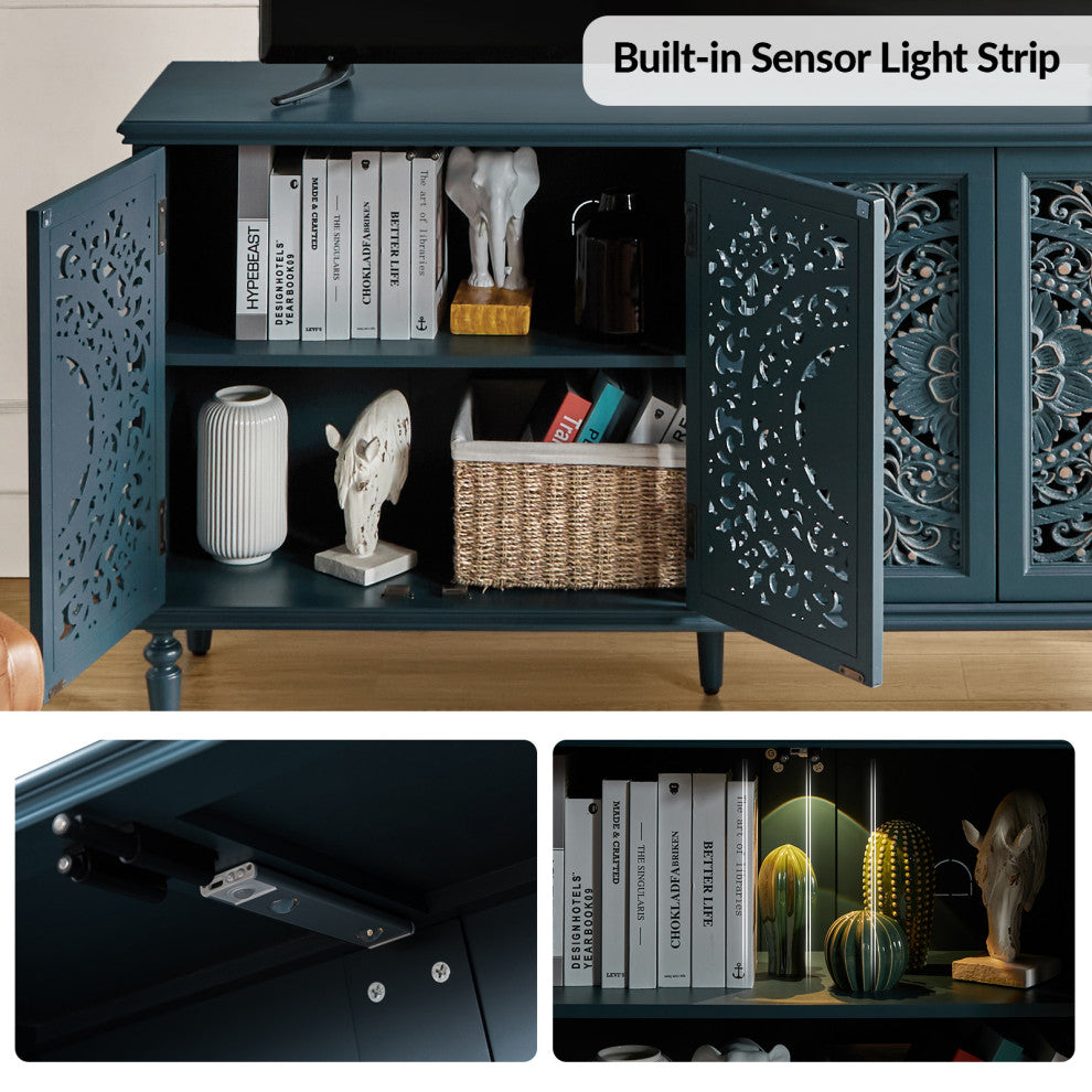 63"W Sideboard, Blue