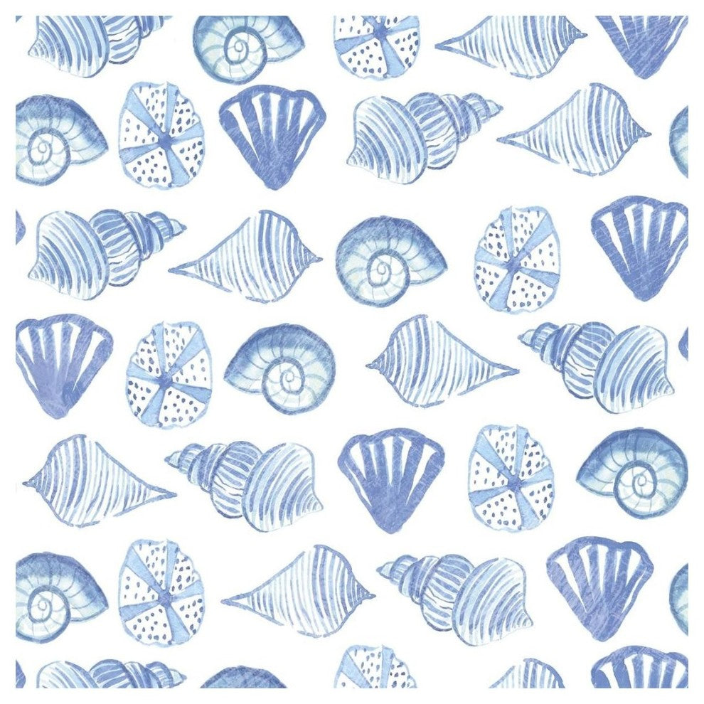 "Coastal Birds Pattern IV" Digital Paper Print by Farida Zaman, 20"x20"