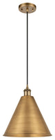 Ballston Cone Mini Pendant, Brushed Brass
