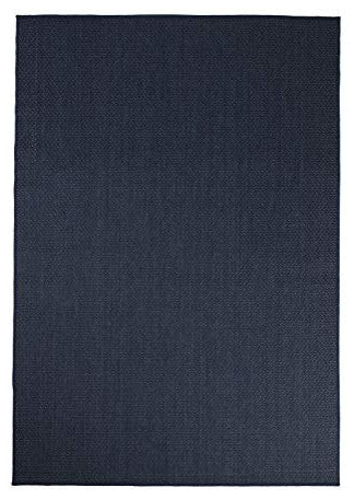 Outdoor Collection Accent Area Rug - Bacteria Resistant Rug, Navy, 5'3"x7'6"