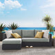 Tahoe Outdoor Patio Powder-Coated Aluminum 2-Piece Left-Facing Chaise Sectional
