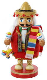 10.25" Chubby Mexican Nutcracker Tablepiece