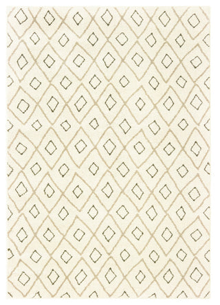 Oriental Weavers Carson Ivory/ Sand Geometric Indoor Area Rug 5'3"X7'3"