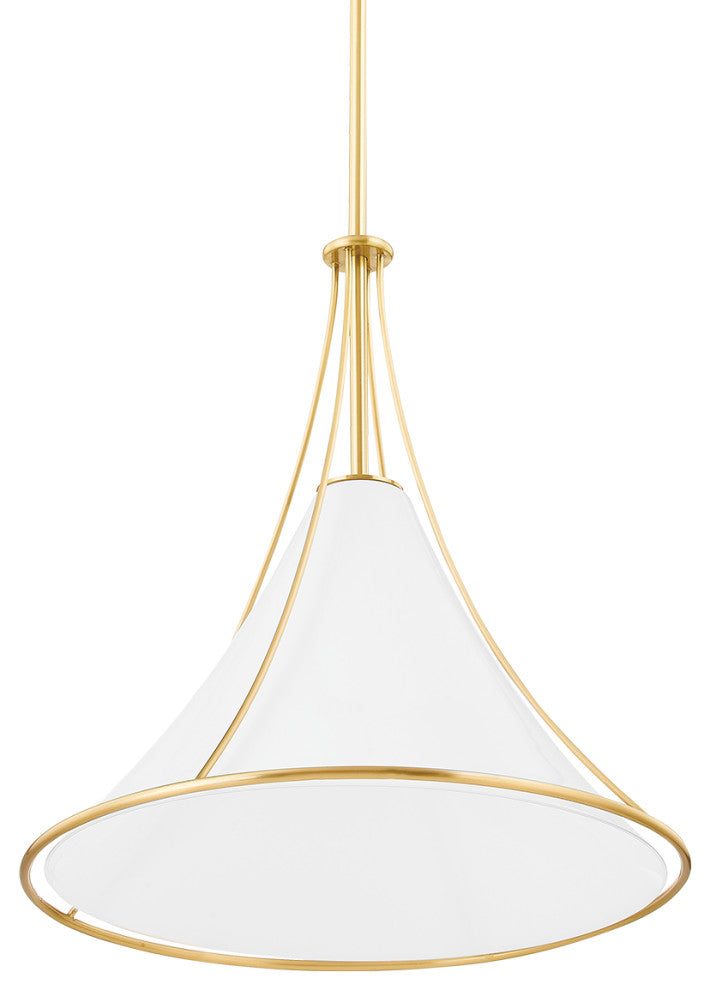 Madelyn 1-Light Large Pendant Aged Brass