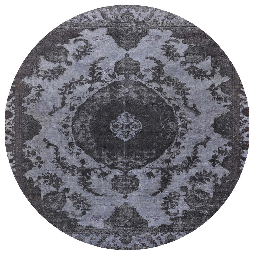 Ahgly Company Indoor Round Mid-Century Modern Area Rugs, 5' Round