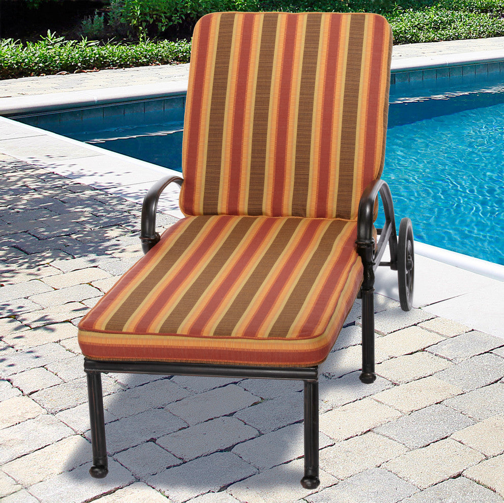 Mozaic Home Dimone Sequoia Outdoor/Indoor Chaise Lounge Cushion 79x25x3"