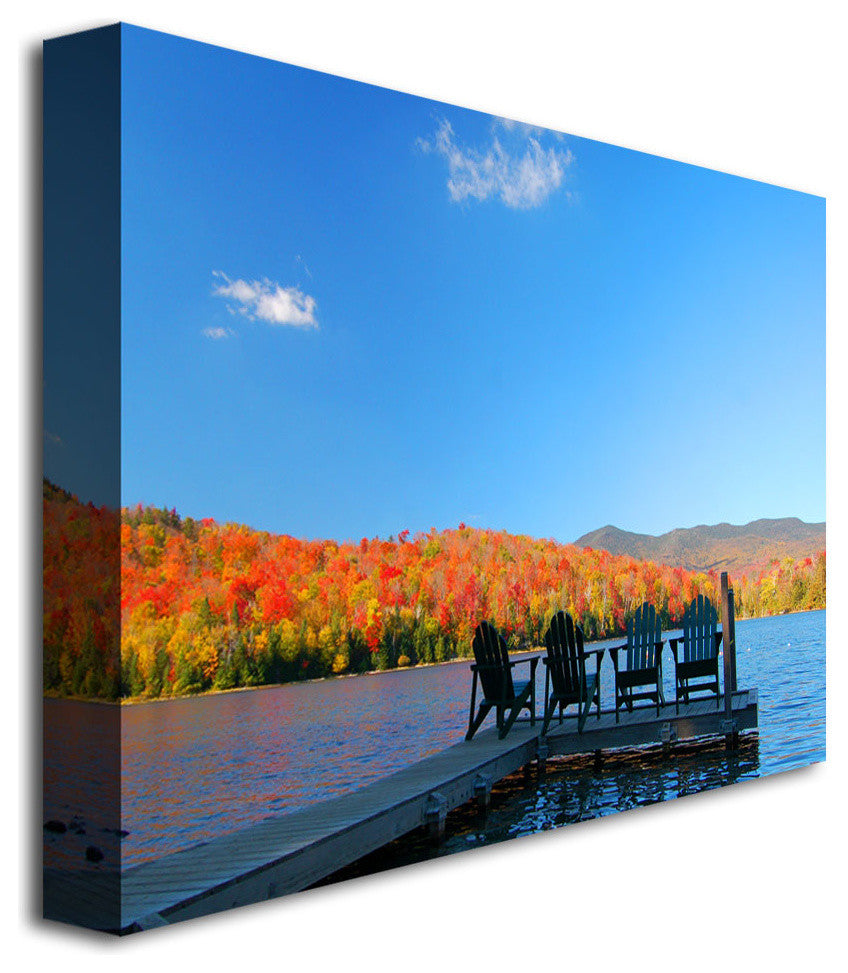 'The Adirondack Viewpoint' Canvas Art by Nicole Dietz